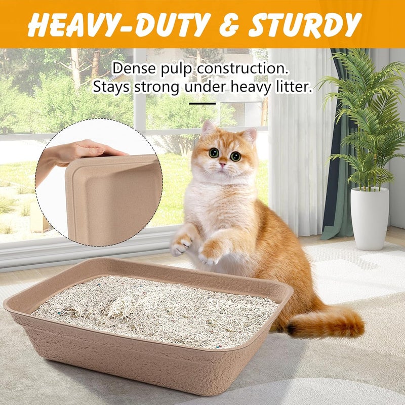 ondware Store Disposable Cat Litter Box(9-Pack), Large Litter Boxs for Cat Travel Home Use - Image 2